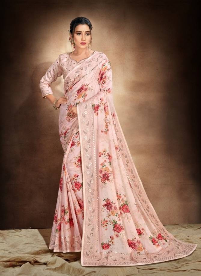 MAHOTSAV CHANDNI Latest Fancy Designer Heavy Festive Wear Pure Silk Georgette Saree Collection